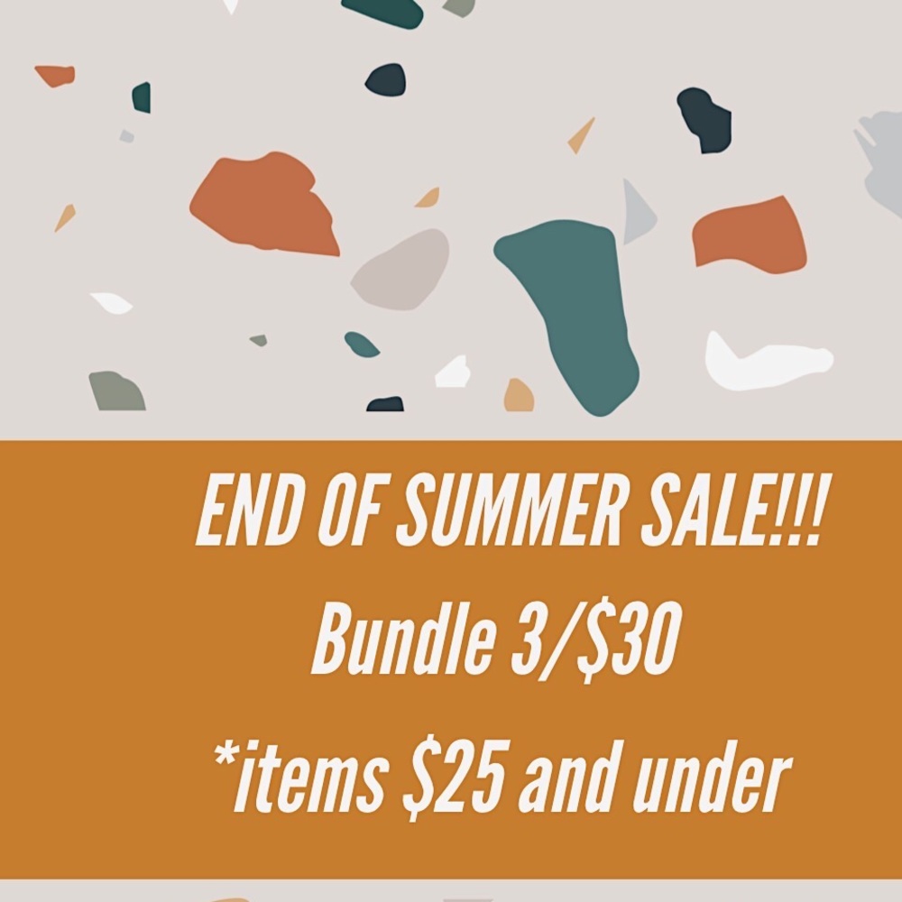 Sale !!! Bundle 3 items for $30